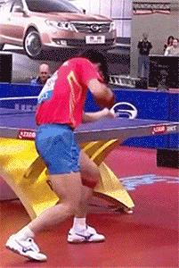 逆旋转发球教学视频慢动作张继科,张继科霸王拧教学直拍