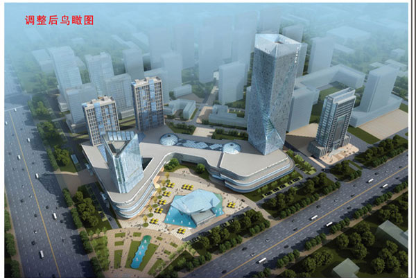 当代核心商务区大组团公示将建3栋商住楼及底部四层裙楼