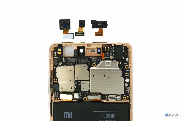 拆解小米手机,小米4s手机拆解