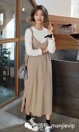 韩国夏季长裙搭配图 (韩版长裙穿搭)