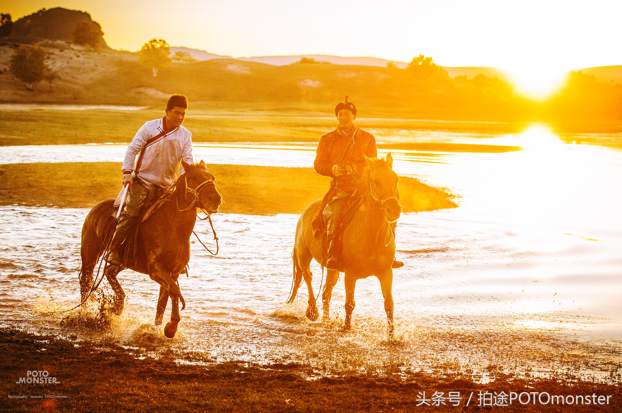 坝上草原奔马摄影作品,坝上草原拍奔马