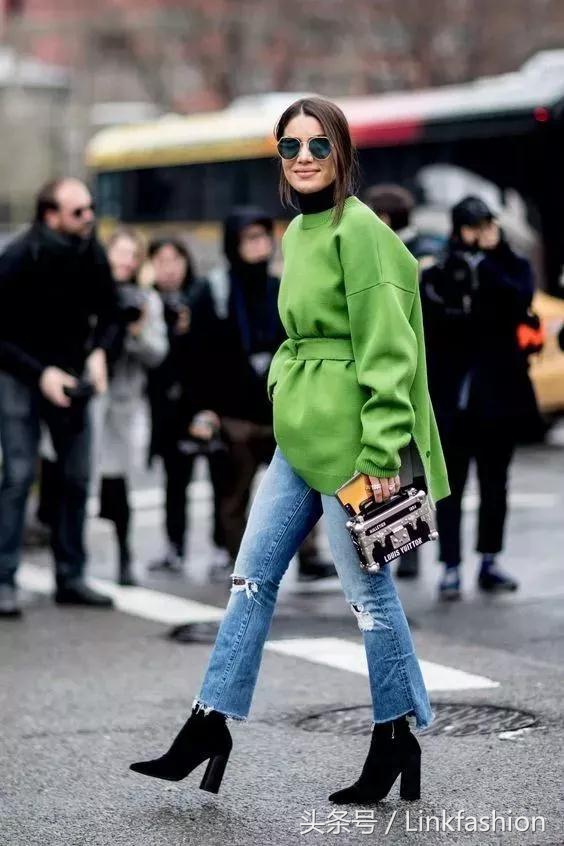 粗跟鞋怎么搭配显白显瘦,显高显瘦显腿长粗跟马丁靴