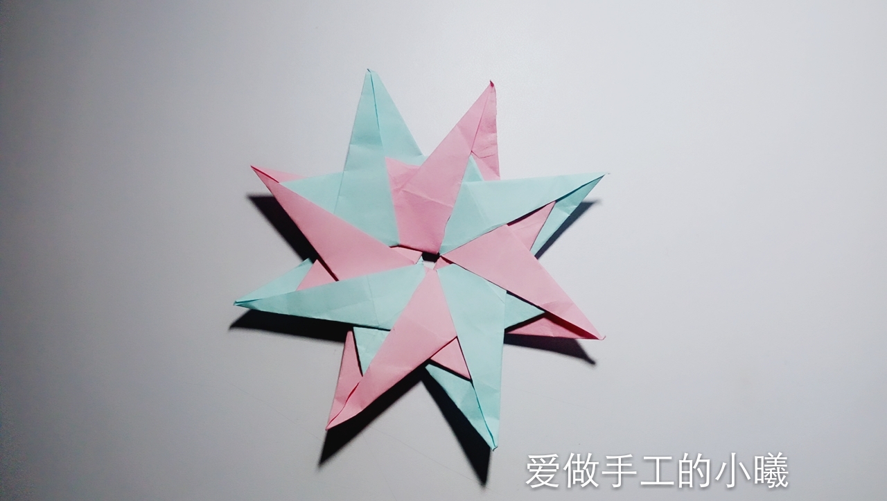 儿童折纸3到6岁简单折纸飞镖,折纸有八个角的飞镖