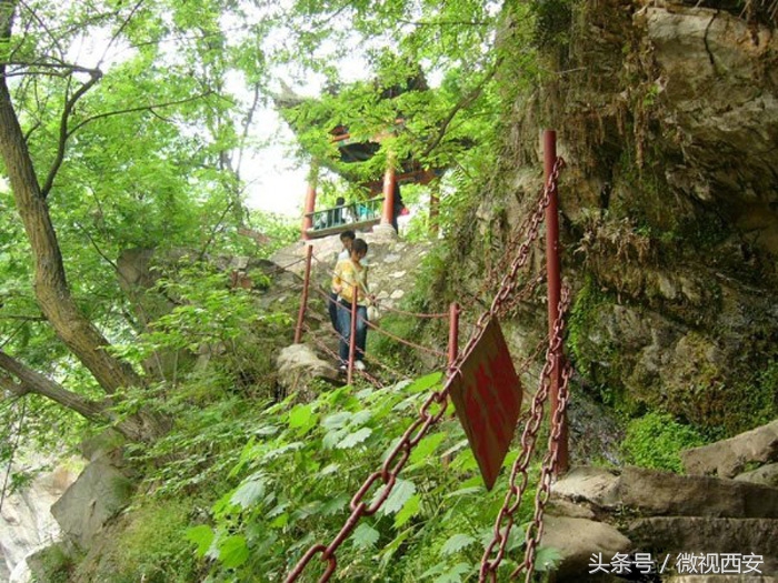 西安高冠潭瀑布,西安鄠邑区高冠瀑布