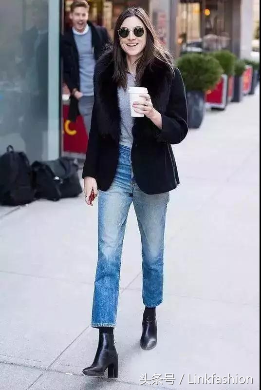 粗跟鞋怎么搭配显白显瘦,显高显瘦显腿长粗跟马丁靴