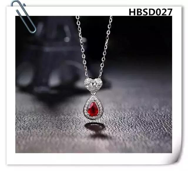 翡翠水滴吊坠款式图片,水滴红宝石吊坠天然彩色宝石正品