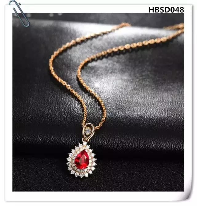 翡翠水滴吊坠款式图片,水滴红宝石吊坠天然彩色宝石正品