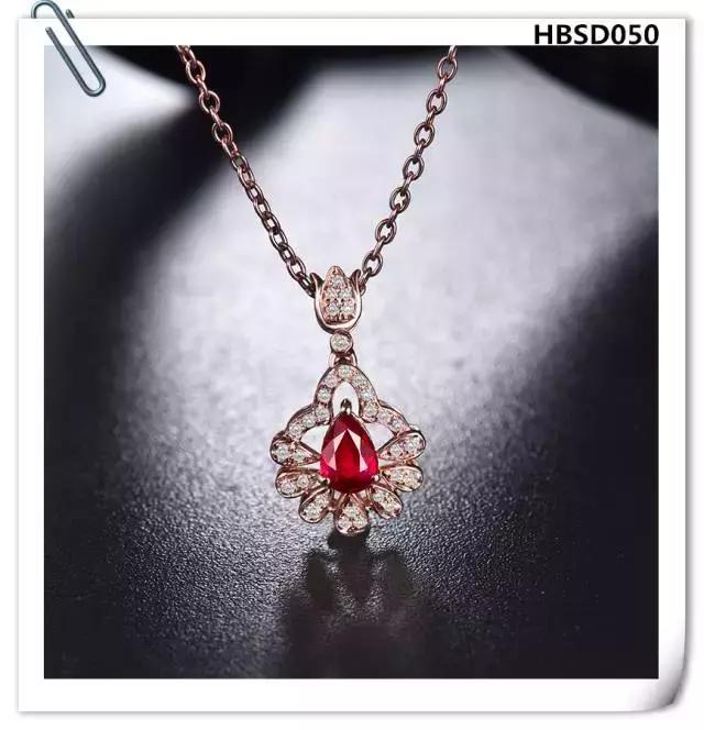 翡翠水滴吊坠款式图片,水滴红宝石吊坠天然彩色宝石正品