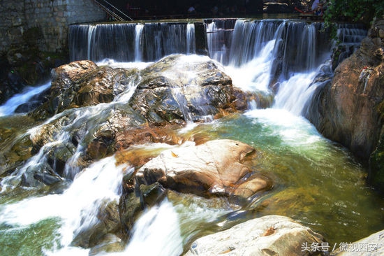 西安高冠潭瀑布,西安鄠邑区高冠瀑布