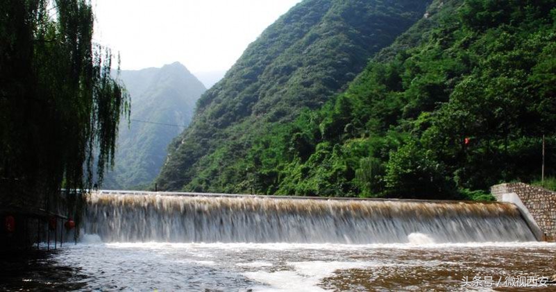 西安高冠潭瀑布,西安鄠邑区高冠瀑布