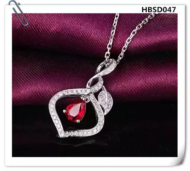 翡翠水滴吊坠款式图片,水滴红宝石吊坠天然彩色宝石正品