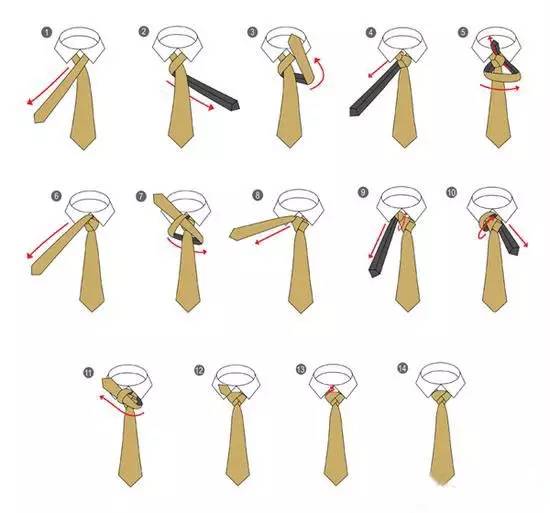 男生和女友必学的领带打法,妻子的必修课