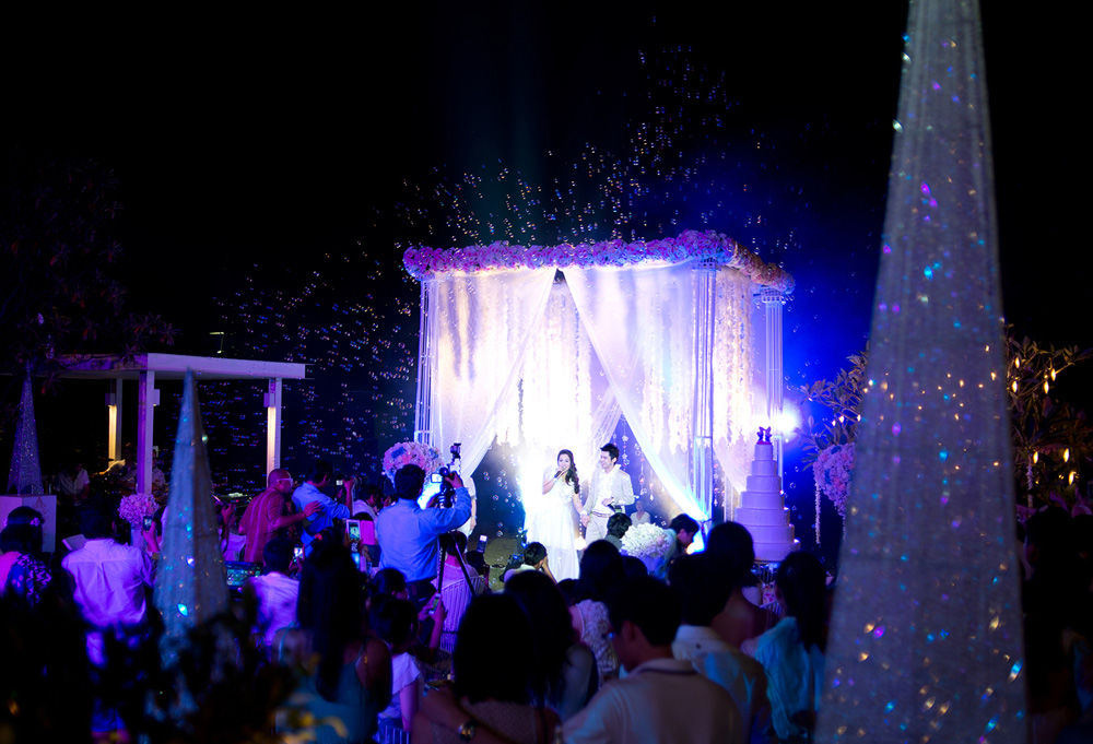 泰国超级豪华婚礼现场,泰国gmm三大婚礼名场面