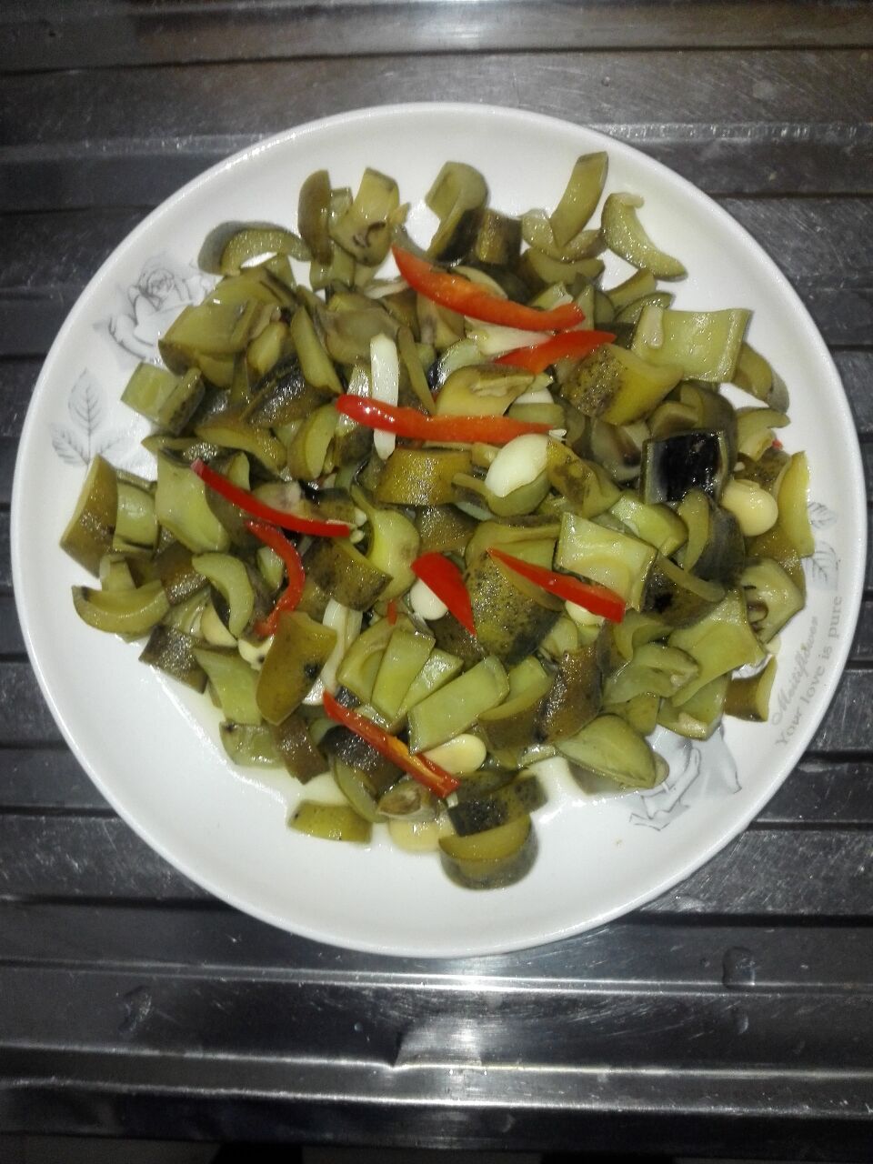 超级下饭菜豆角牛肉粒,超下饭的蒜苗牛肉粒