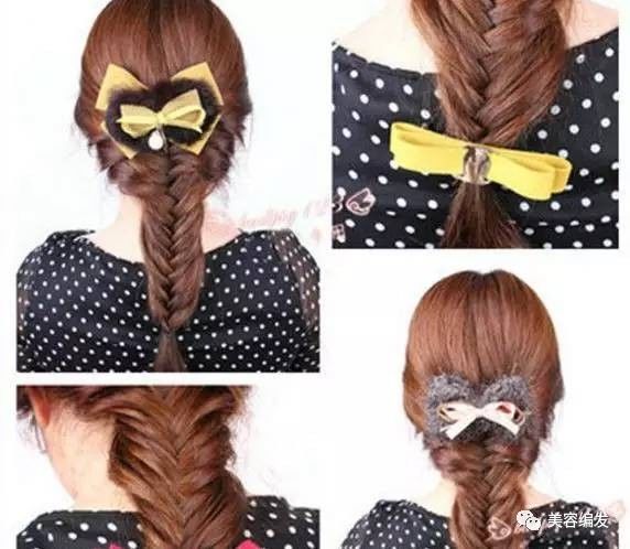 鱼骨辫编发步骤简单图片,8岁小孩编发简单易学30款鱼骨辫