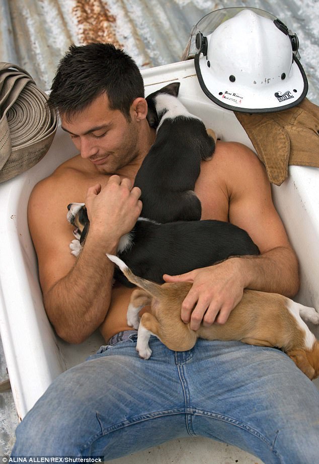 肌肉男孩消防员,肌肉猛男消防