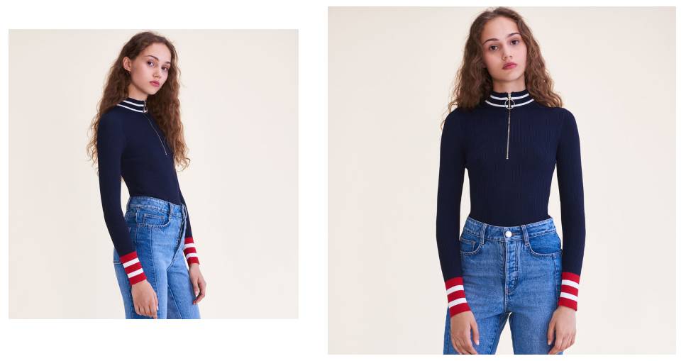 条纹毛衫怎么织好看,条纹大毛衣怎么搭配