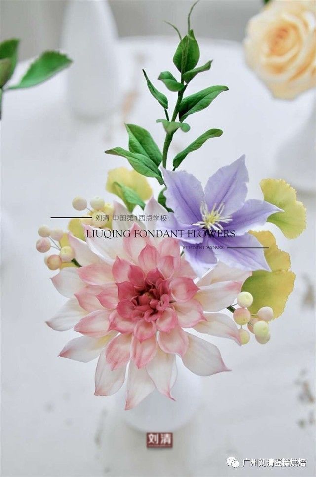 可食用翻糖糖花,翻糖英式糖花教程