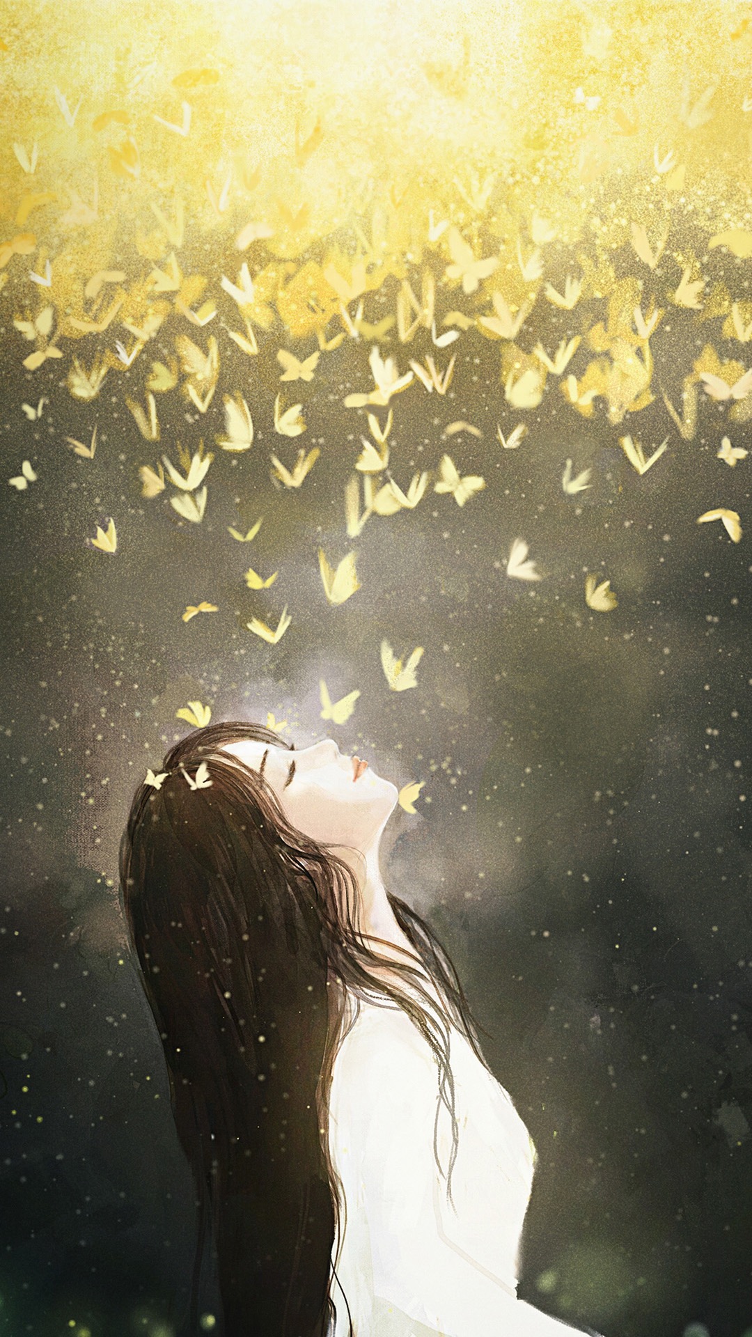 锁屏和桌面壁纸一套唯美,4k佛系唯美意境黑色锁屏壁纸