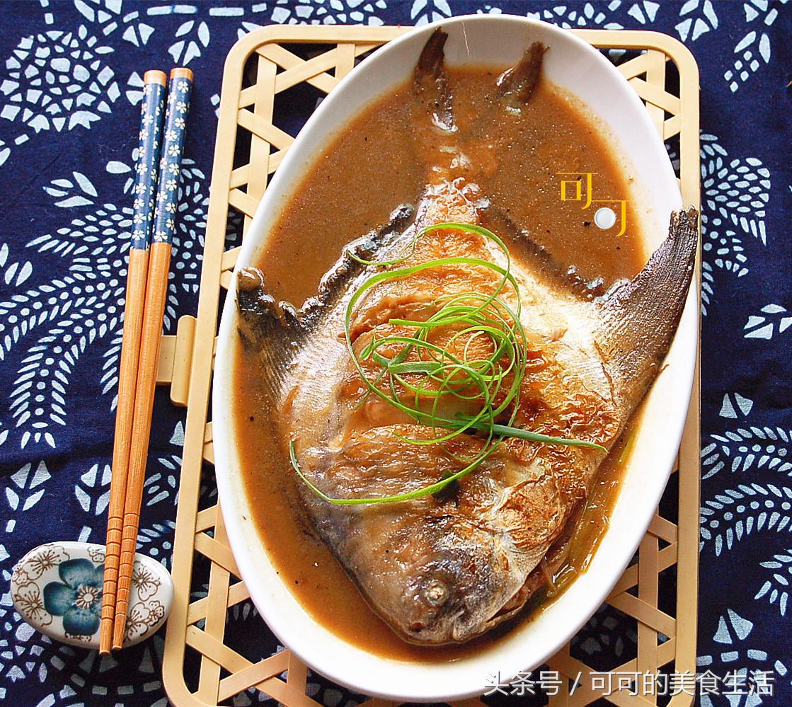宁波雪菜烧鲳鱼做法,干烧鲳鱼最正宗的做法