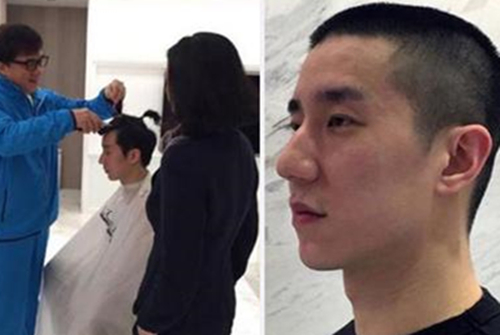 成龙年轻照片和房祖名,成龙与房祖名近照