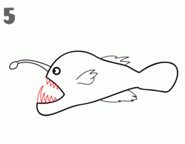 人鱼超萌简笔画教程简单,简笔画海洋生物简单的画法