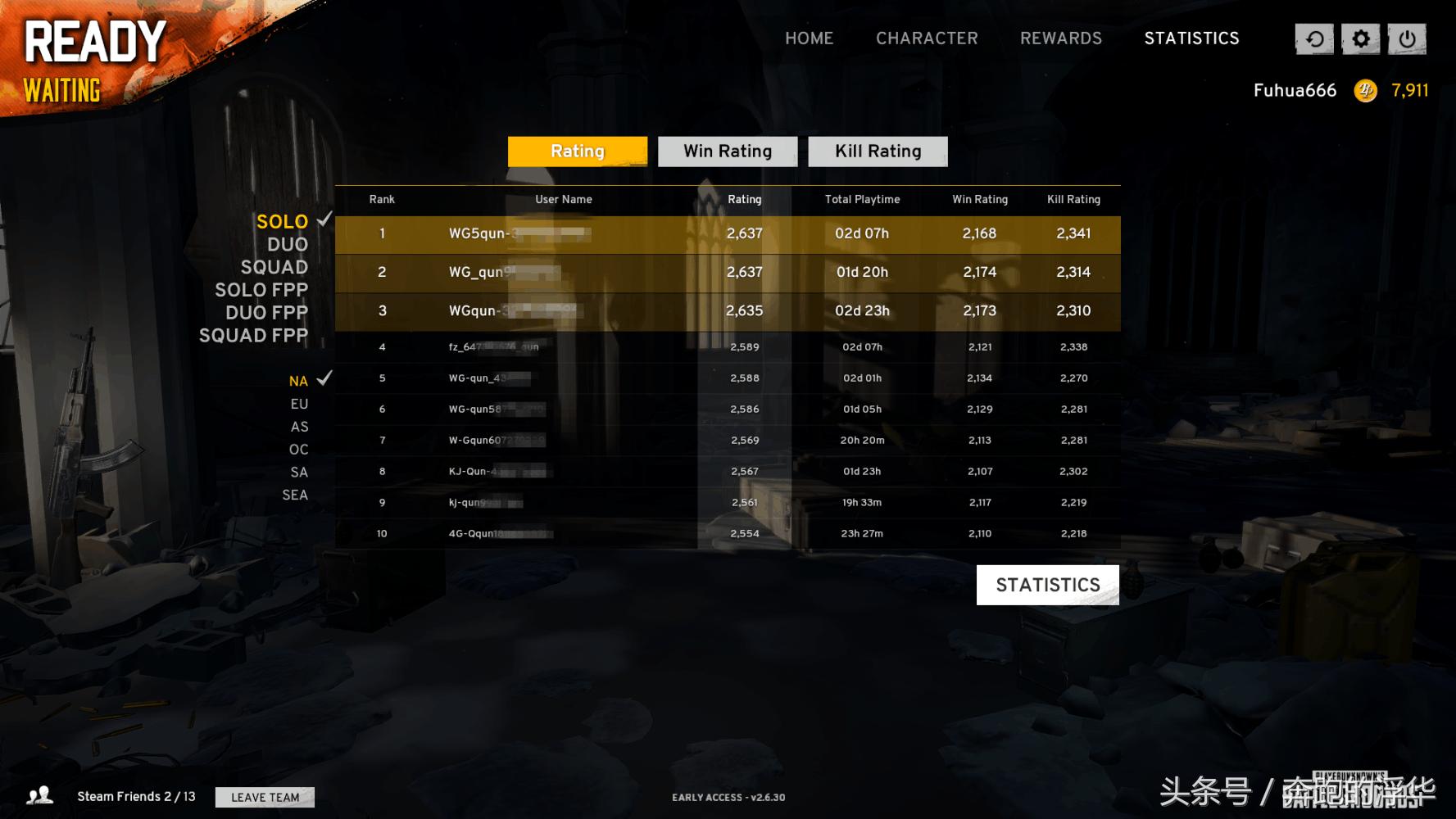 绝地求生吃鸡七大等级,绝地求生吃鸡中的各路大神们