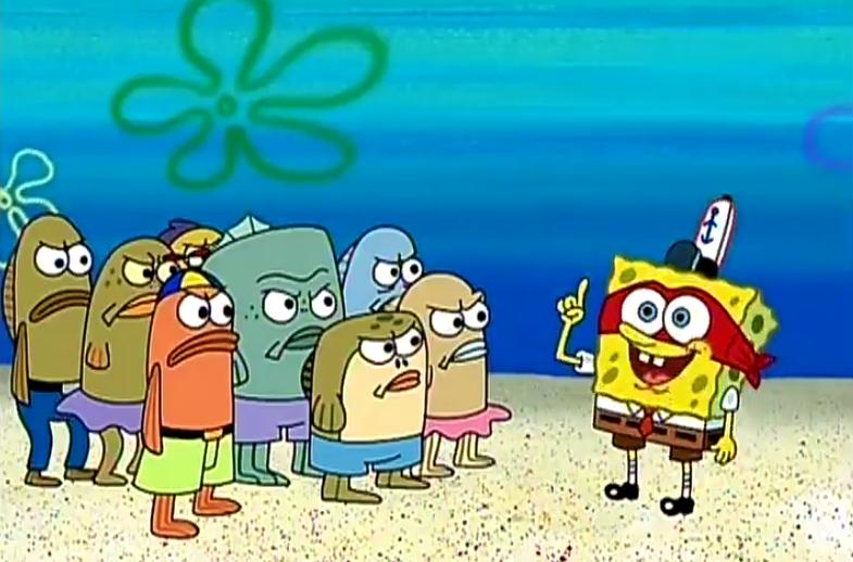 海绵宝宝哄小朋友不哭,海绵宝宝哄小朋友开心