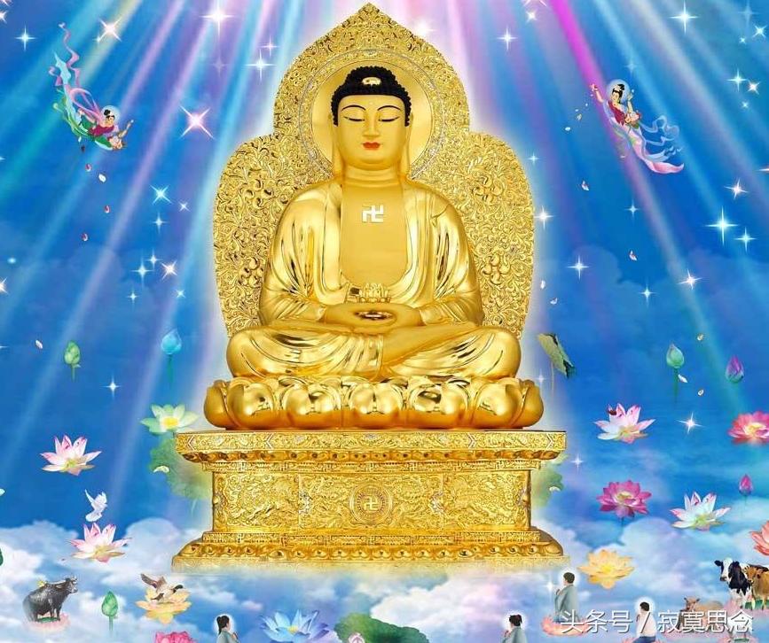 正版高清值得珍藏的阿弥陀佛图片，念诵礼拜可事业顺利平安吉祥