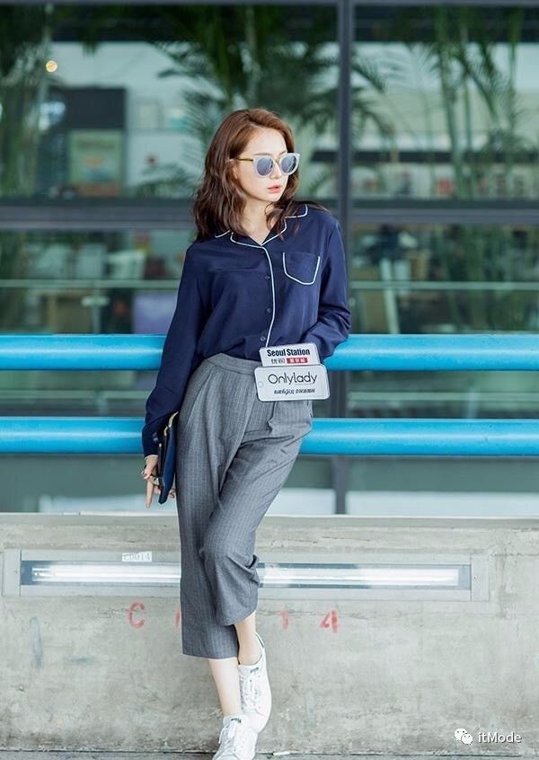 阔腿裤平底鞋,平底鞋阔腿裤搭配图片