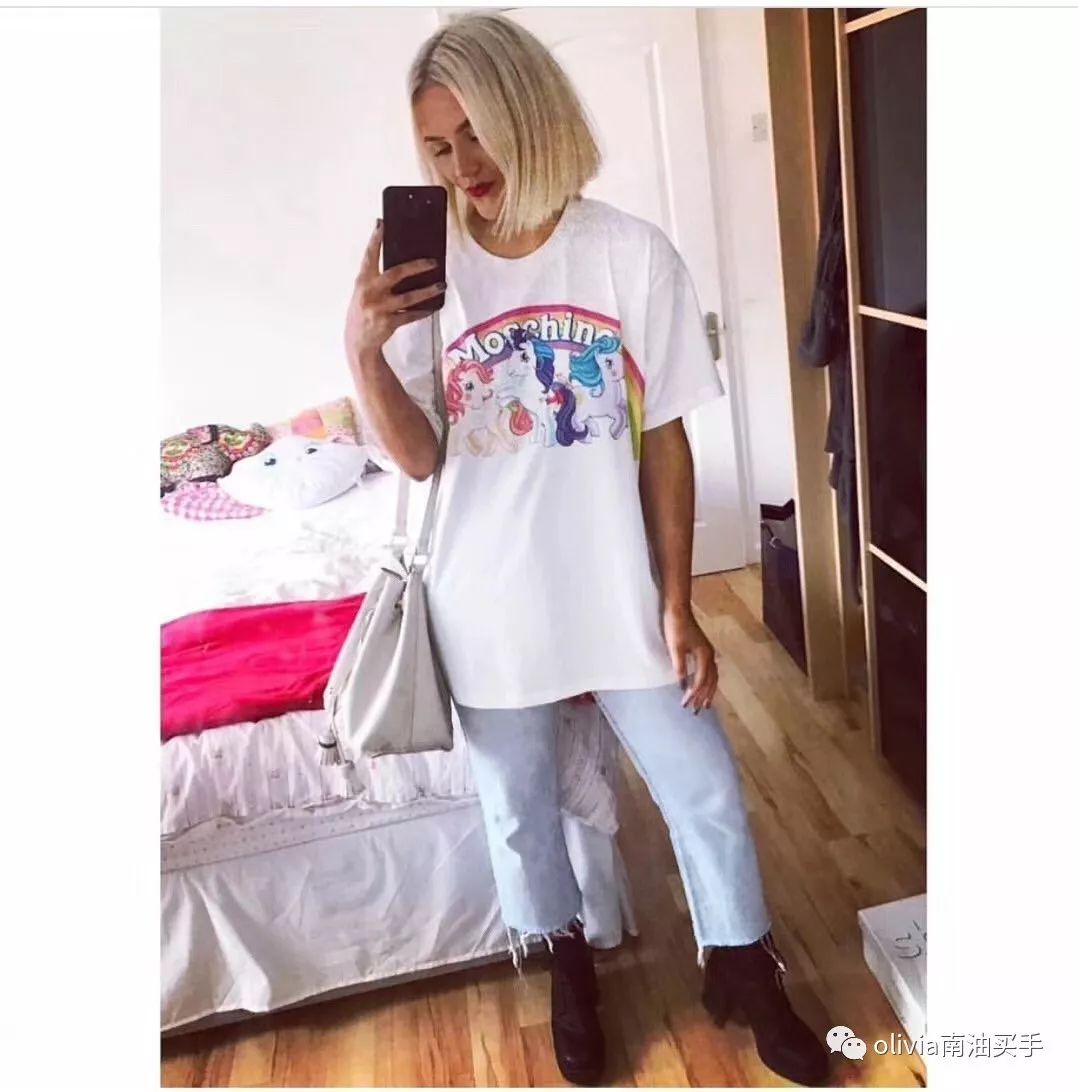 moschinot恤必买款,moschino很清新的一款t恤