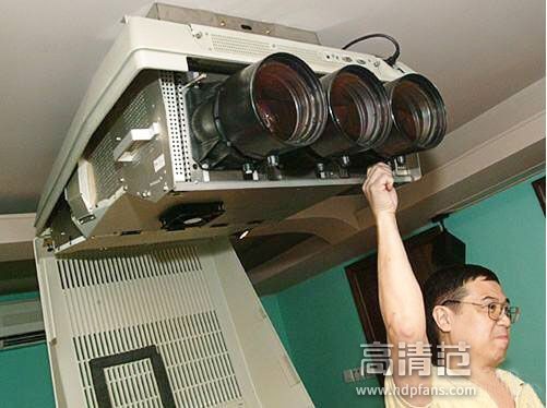 三枪投影仪是什么样的,投影仪白天真实投影测评