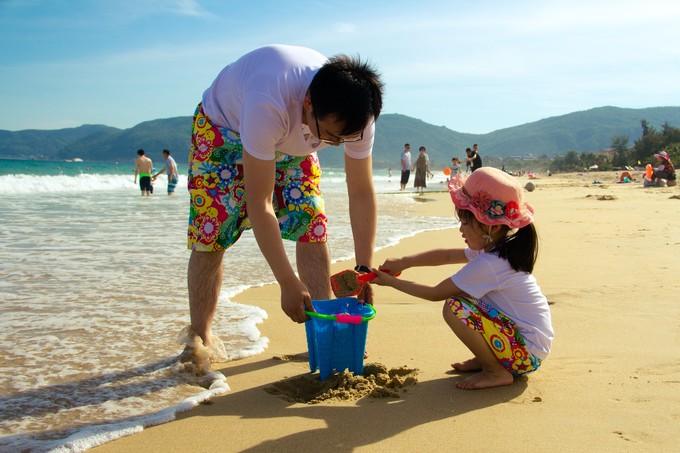 我们和孩子一起去三亚旅行,一大两小亲子三亚游