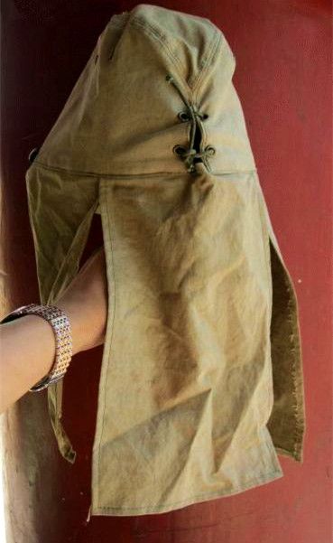 日军帽子上的屁帘有何作用,日军帽上的两块布干嘛用的