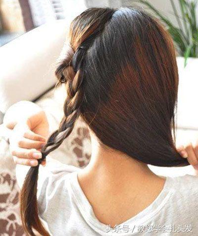 女孩必学的一款编发知性优雅大方,上街编发图片