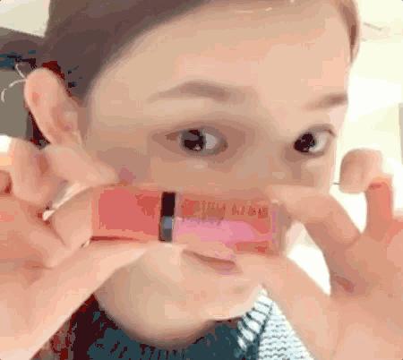 林允美妆博主试色,林允jelly眼妆