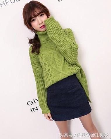 女孩必学的一款编发知性优雅大方,上街编发图片