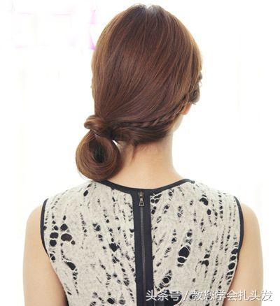 女孩必学的一款编发知性优雅大方,上街编发图片