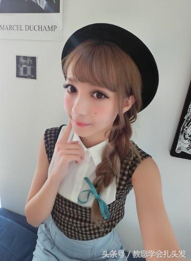 女孩必学的一款编发知性优雅大方,上街编发图片