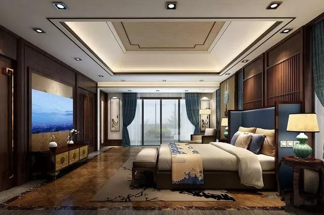 太原华洲装修效果图,复式500平方米现代新中式装修