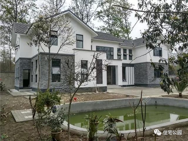 中国真实农村现代别墅,成都农村中式别墅建造