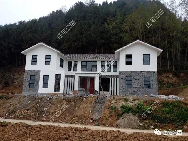 中国真实农村现代别墅,成都农村中式别墅建造