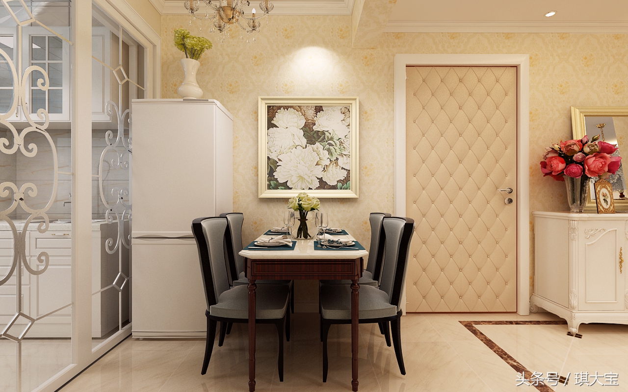 海富臻园三室一厅装修效果,海富房屋整体装修