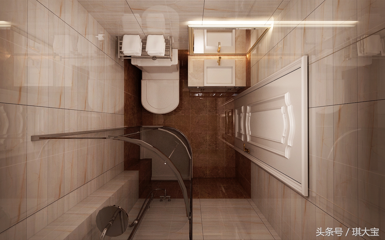 海富臻园三室一厅装修效果,海富房屋整体装修