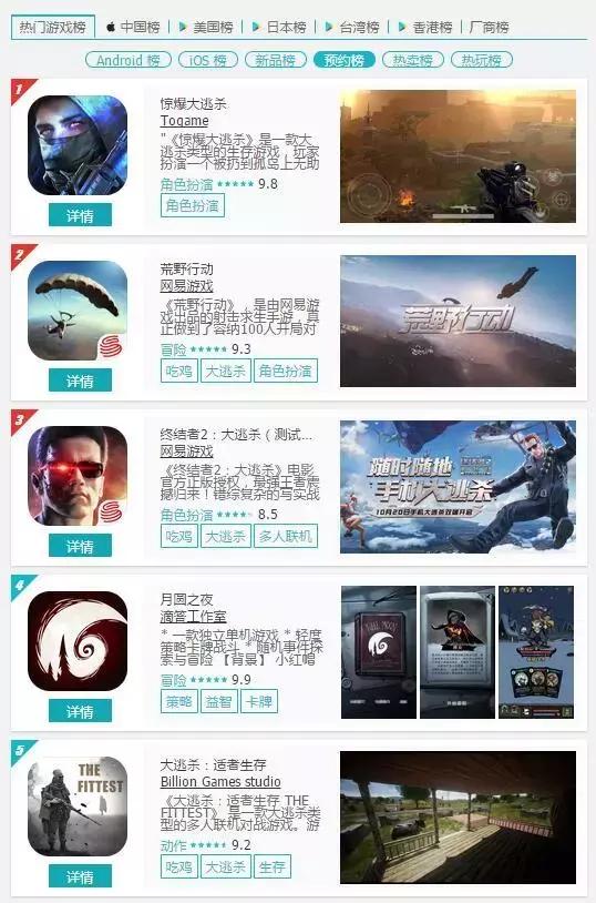 目前吃鸡手游比较火的有哪几款,几款吃鸡手游推荐