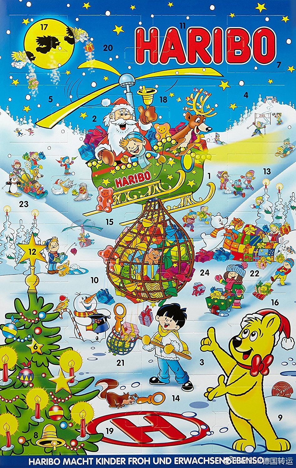 你好，我来自德国，是让你看了就想买的圣诞日历