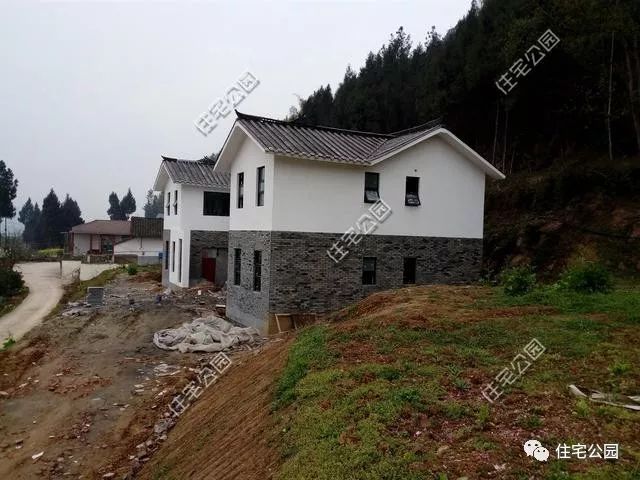 中国真实农村现代别墅,成都农村中式别墅建造