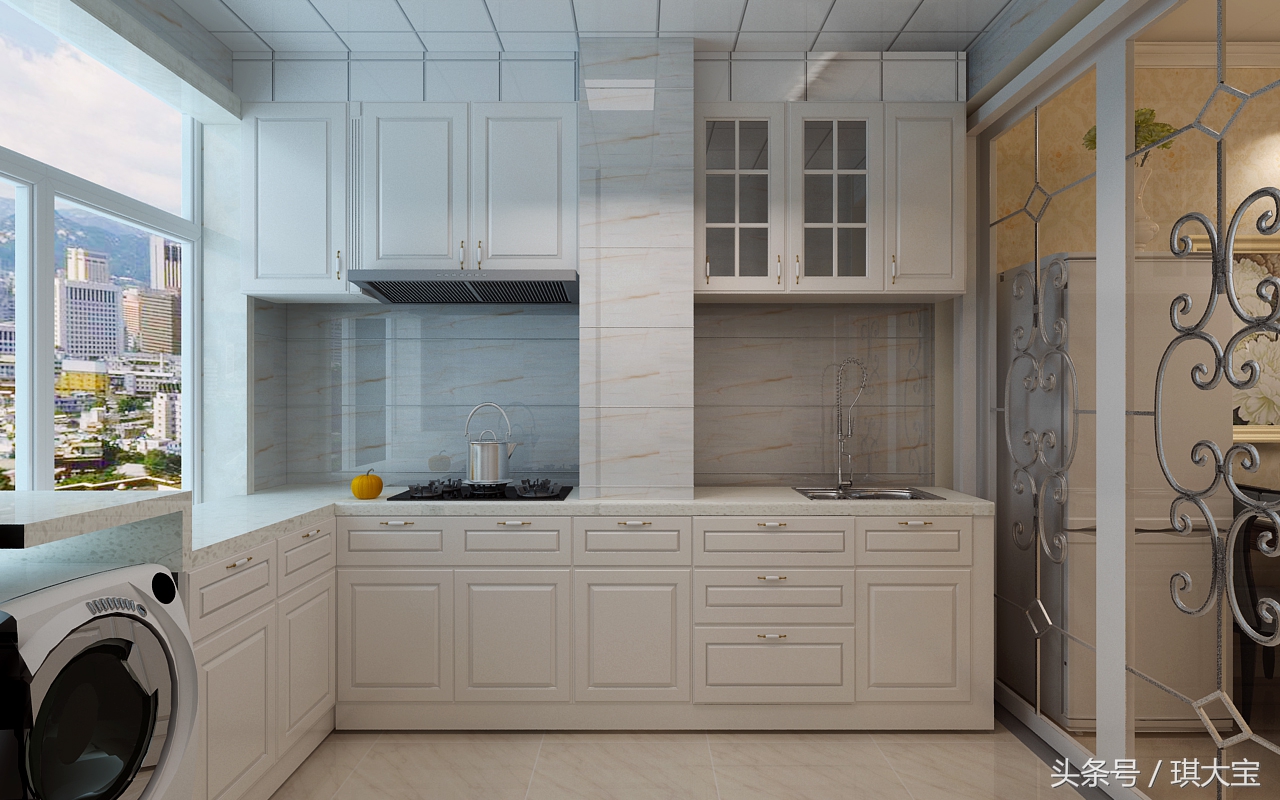 海富臻园三室一厅装修效果,海富房屋整体装修