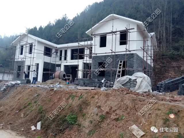 中国真实农村现代别墅,成都农村中式别墅建造