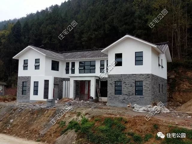 中国真实农村现代别墅,成都农村中式别墅建造